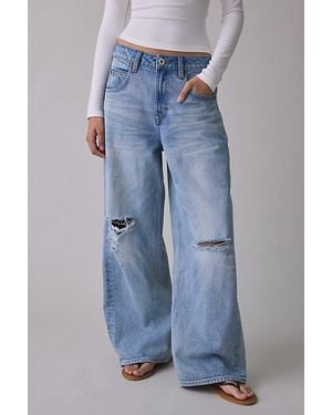 BDG Jaya Destructed Baggy Boyfriend Jeans - Blue