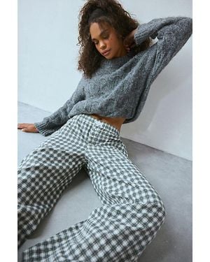 Out From Under Avril Printed Boxer Pant - Gray