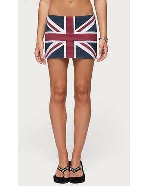 Edikted Uk Lover Mini Skort - Blue
