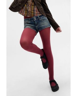 Out From Under Colour Pop Tights - Red