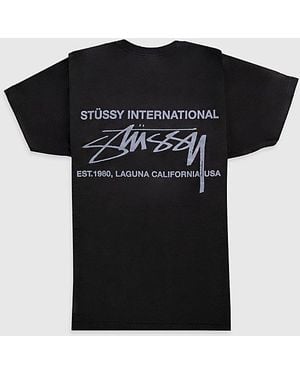 Stussy Smooth International Tee - Black