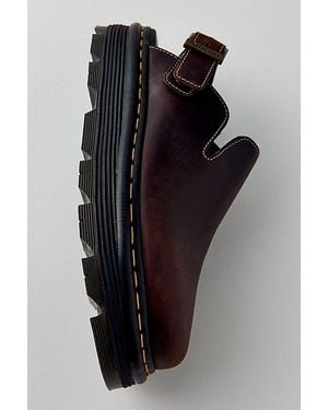 Dr. Martens Zebzag Suede Slingback Platform Mule - Black