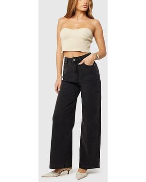 Abrand Jeans 94 High & Wide Petite - Black