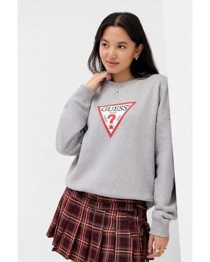 Guess Iconic Triangle Sweatshirt - Grey