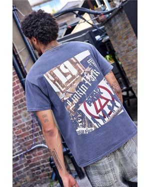 Urban Outfitters Uo Linkin Park Graphic Tee - Blue