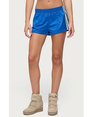 Edikted Nikki Nylon Shorts - Blue