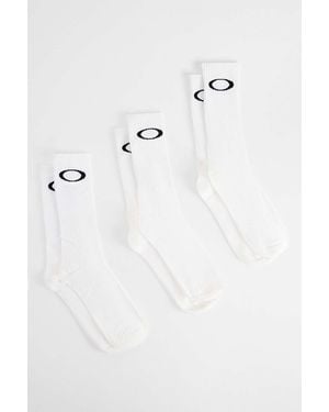 Oakley Ellipse Crew Socks 3-pack - White