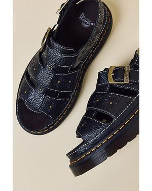 Dr. Martens Wrenlie Fisherman Platform Sandals - Blue