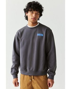 The North Face Retro Trail Graphic Relaxed Crew Neck Sweatshirt - Gray