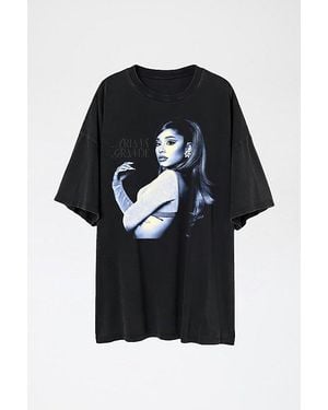 Urban Outfitters Ariana Grande Uo Exclusive Positions Graphic T-Shirt Dress - Black