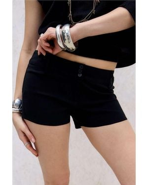 Motel Janei Tailored Mini Shorts - Black