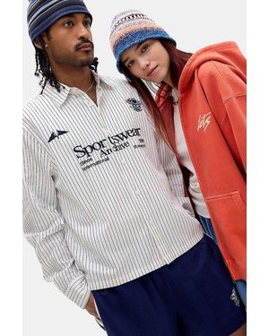 iets frans... White Sportswear Stripe Shirt - Blue