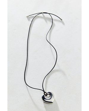 Urban Outfitters First Love Pendant Corded Pendant - White