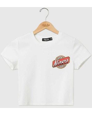 Junk Food Nfl Cheers Baby Tee - White