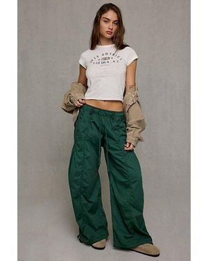 BDG Sunridge Mid-Rise Cargo Balloon Pants - Green