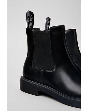 Camper Dean Leather Chelsea Boot - Black