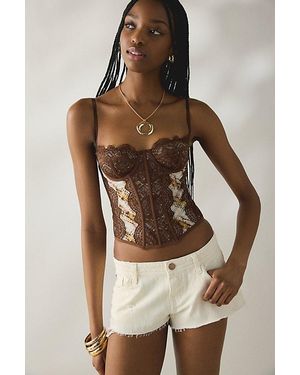 Out From Under Modern Love Corset - Brown