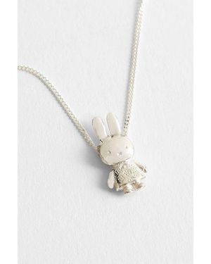 LICENSED TO CHARM Miffy Flower Pendant Necklace - White