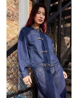 BDG Lex Clasp Denim Jacket - Blue