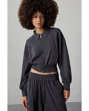 UGG Nelani Knit Zip-Up Jacket - Gray