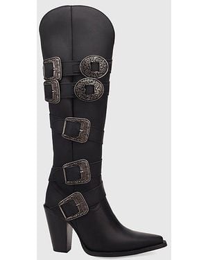 Dingo Spurwest Leather Boot - Black