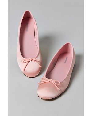 Urban Outfitters Uo Lucy Satin Ballet Flat - Pink