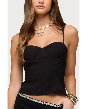 Edikted Sherl Cupped Corset - Black