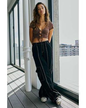 BDG Black Y2k Low-rise Cargo Trousers