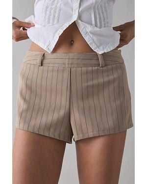 BDG Karina Menswear Low-Rise Micro Short - Multicolor