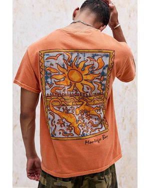 Urban Outfitters Uo Orange Gecko Montego T-shirt