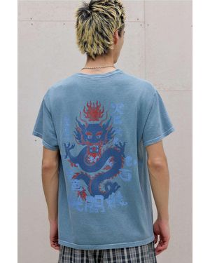 Urban Outfitters Uo Blue Dragon Sun T-shirt