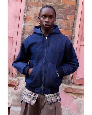 BDG Rex Hooded Skate Jacket - Blue