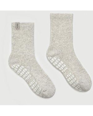 Fraise Classic Crew Grip Sock - White