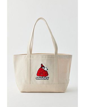 BAGGU X Peanuts Medium Heavyweight Canvas Tote Bag - White