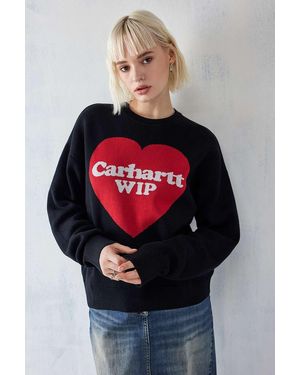 Carhartt Heart Knit Jumper - Red