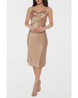 Designer Gold Satin Dresses for Women - Up to 40% off | Lyst
