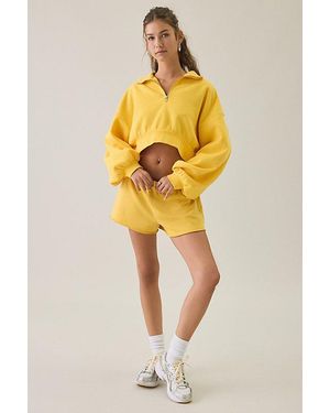 Out From Under Around The Way Mini Sweat Shorts - Yellow