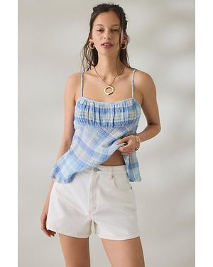 Abrand Jeans Venice Wester High-Waisted Denim Shorts - Blue