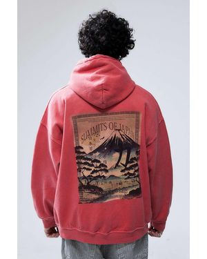 Urban Outfitters Uo Red Summits Of Japan Hoodie