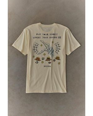 Brixton Burger She Wrote Graphic Tee - Gray