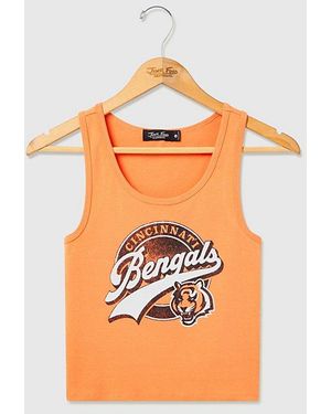 Junk Food Nfl Cropped Tank Top - Orange