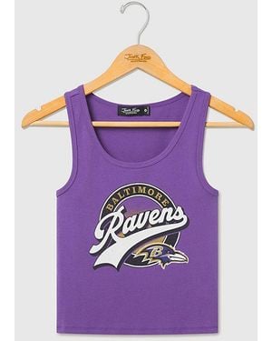 Junk Food Nfl Cropped Tank Top - Purple
