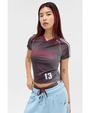 Jaded London Jaded Lonodn Illusion No.13 Football Baby T-shirt S At Urban Outfitters - Multicolour