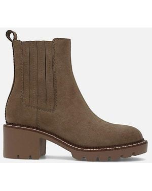 MIA Mia Pryor Suede Lug Sole Chelsea Boot - Brown