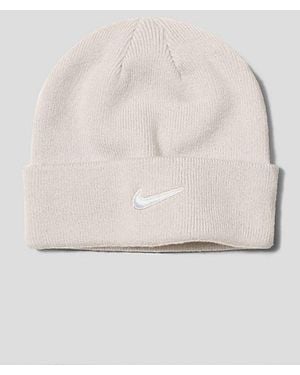 Nike Terra Swoosh Logo Beanie - Natural