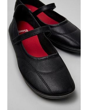 Camper Right Nina Leather Flats - Black