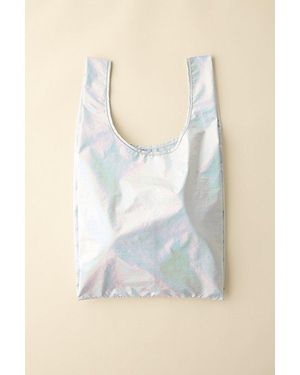 BAGGU Metallic Standard Reusable Tote Bag - Blue