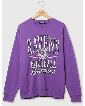 Junk Food Nfl Lateral Crewneck Sweatshirt - Purple
