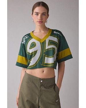 Nike Sportswear Oversized Cropped Jersey Tee - Green