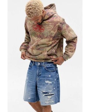 BDG Rip N Repair Denim Shorts - Blue